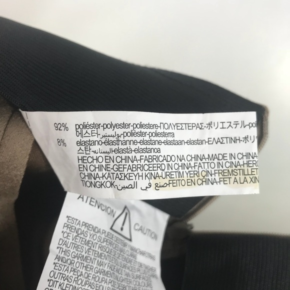 Zara faux suede stretch side zip, bottom zip pants - Picture 7 of 9